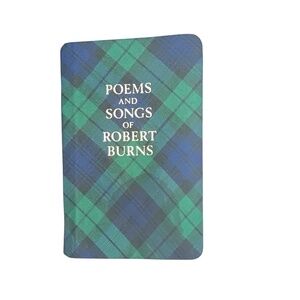 Vintage Poems Of Robert Burns Tartan Mini Book Scotland